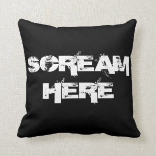 Scream Here Cushion