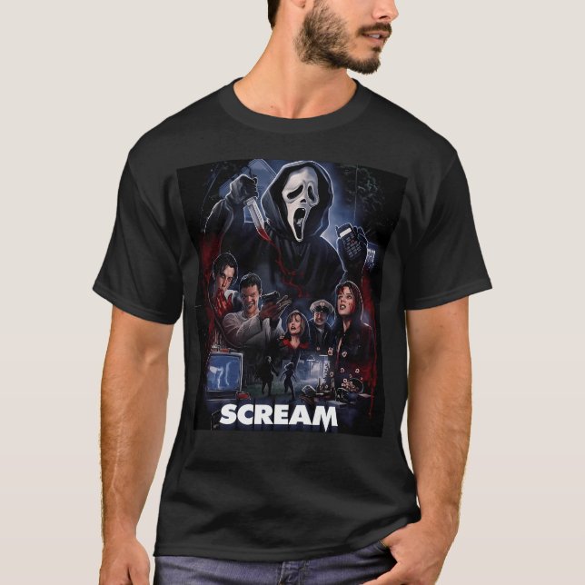 Scream Horror Movie Artwork T-Shirt (Front)