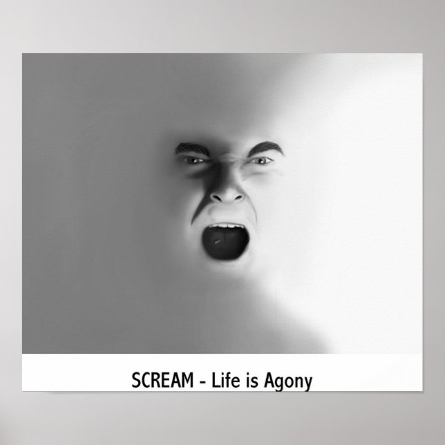 SCREAM - Life is agony Poster (Front)