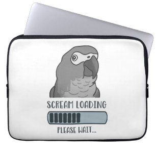 Scream Loading African grey Laptop Sleeve