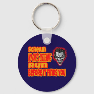 Scream & Run Key Ring