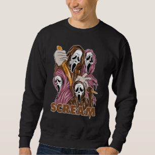 SCREAM Vintage 90s Halloween Archaeo Brown 3s Matc Sweatshirt