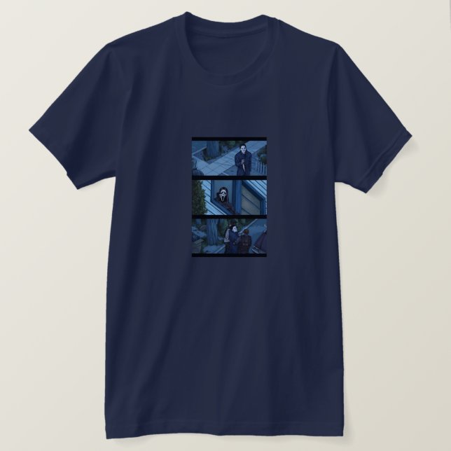 SCREAM VS MICHAEL MYERS  T-Shirt (Design Front)