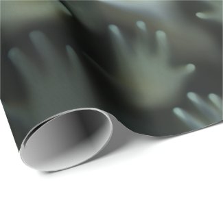 Screamer Haunted Lost Souls Gothic Hands Faces Wrapping Paper
