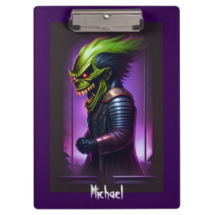Screamin' Demon Heavy Metal Art Clipboard