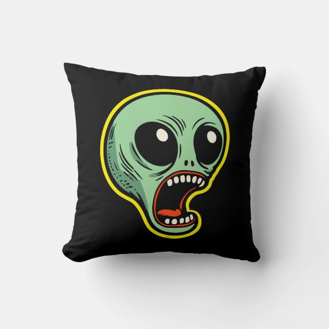 Screaming Alien Cushion (Front)