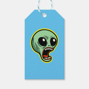 Screaming Alien Gift Tags