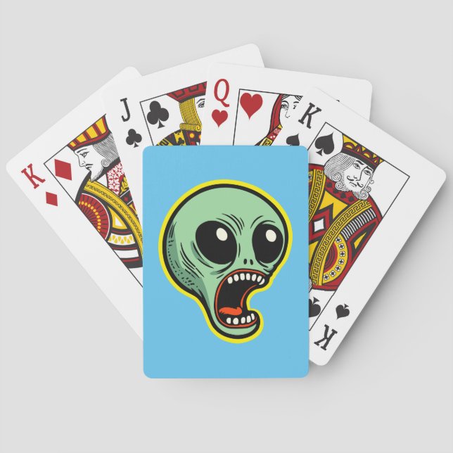 Screaming Alien Playing Cards (Back)
