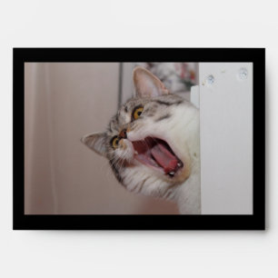Screaming British Shorthair Envelope