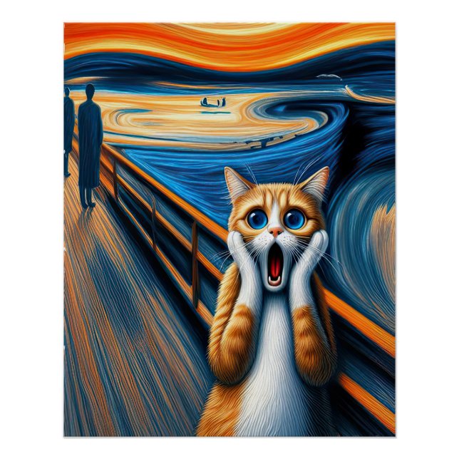 Screaming Cat Poster (Front)