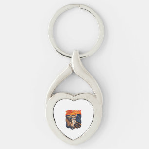 Screaming Chihuahua Dog Scream Bridge_1 Key Ring