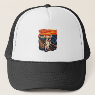 Screaming Chihuahua Dog Scream Bridge_1 Trucker Hat