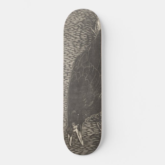 Screaming Crow (by Jan Mankes) Skateboard (Front)