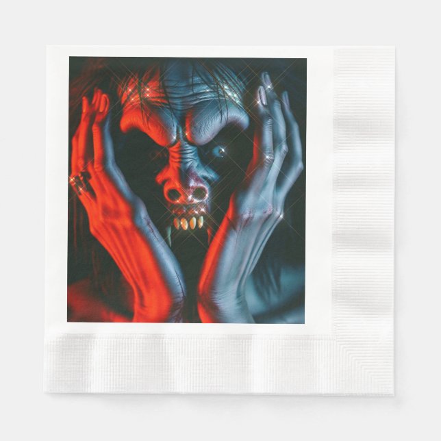 Screaming demon napkin (Front)