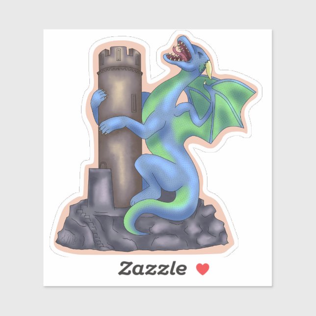 Screaming Dragon Sticker (Sheet)