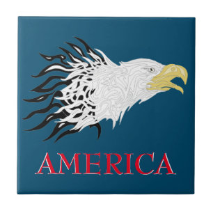 Screaming Eagle America Tile