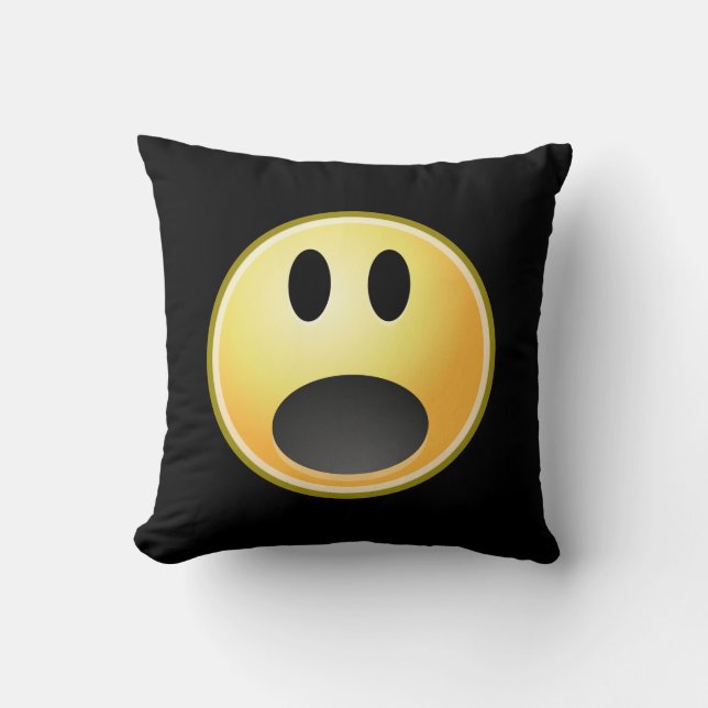 Screaming Emoticon Cushion (Front)