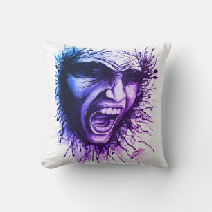 Screaming Face Cushion