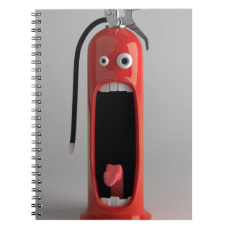 Screaming Fire Extinguisher Notebook