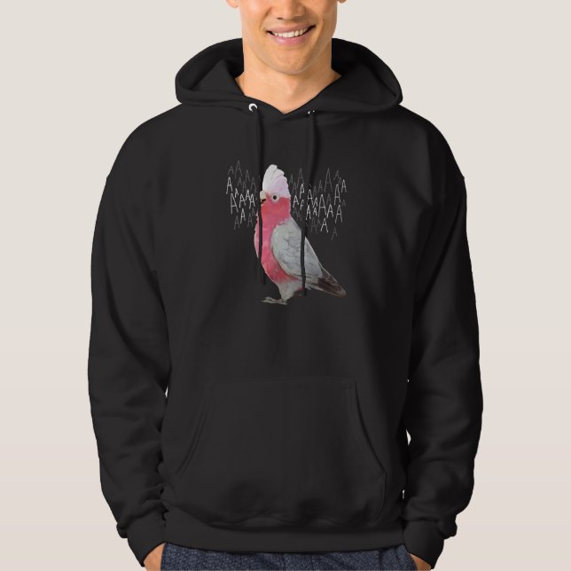 Screaming Galah Rose Breasted Cockatoo Hoodie (Front)