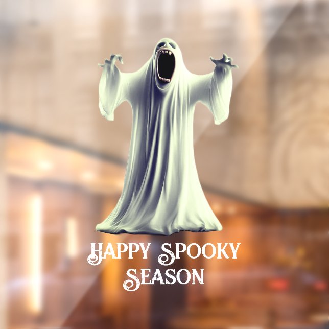 Screaming Ghost Window Cling (Sheet 2)