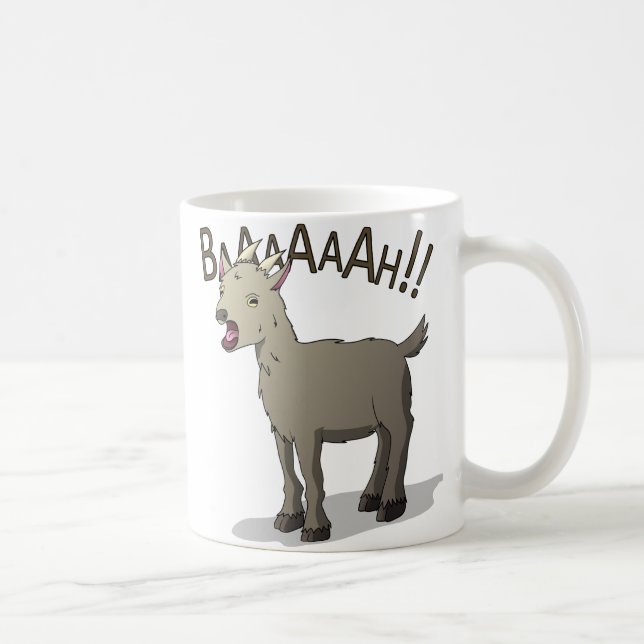 Screaming Goat Doodle Noodle Designs Coffee Mug (Right)