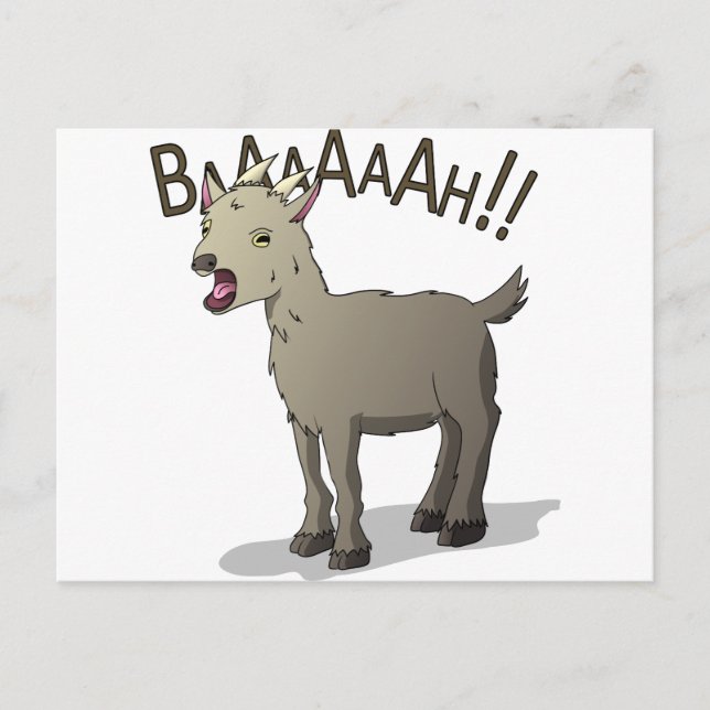 Screaming Goat Doodle Noodle Designs Postcard (Front)