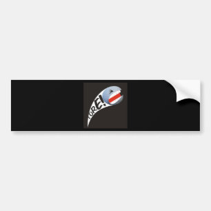 Screaming Golf Ball Bumper Sticker