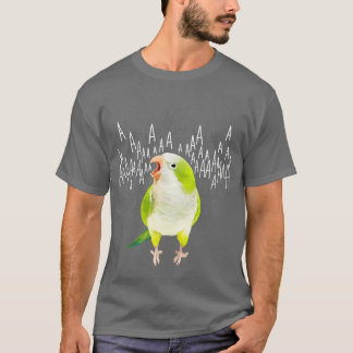 Screaming Green Quaker Parrot T-Shirt