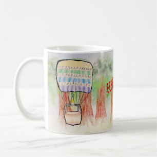 Screaming Hot-Air Balloon Coffee Mug