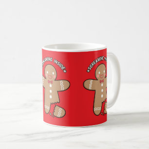 Screaming Inside Gingerbread Mug – Funny Gift