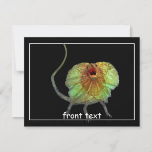 Screaming Lizard Invitation