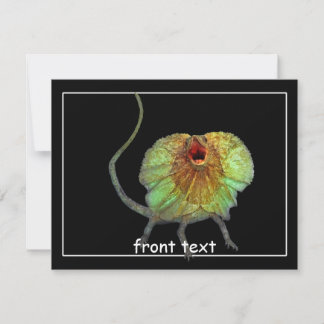 Screaming Lizard Invitation