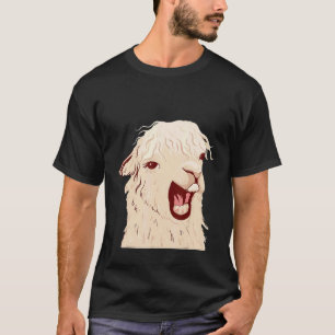 Screaming Llama Alpaca Boy Girl Kids T-Shirt