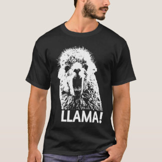 Screaming Llama   No Drama Alpaca T-Shirt