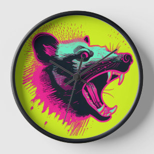 Screaming Opossum Clock