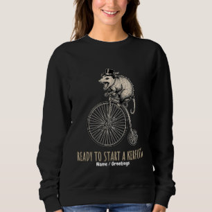 Screaming Opossum Kerfuffle Vintage Bicycle Sweatshirt