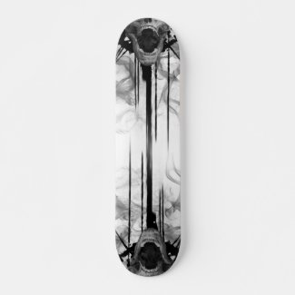 Screaming Skull Skate Board