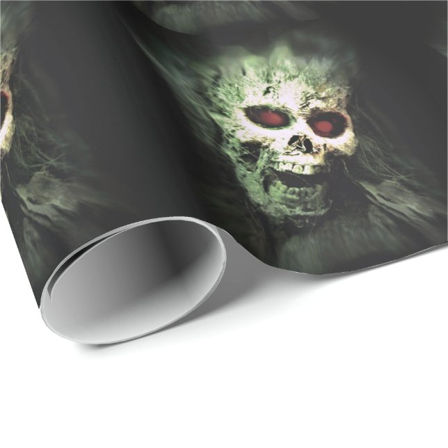 SCREAMING (skull) ~ Wrapping Paper (Roll Corner)