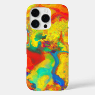 Screaming Yellow Oil and Water Don't Mix iPhone 16 Pro Case