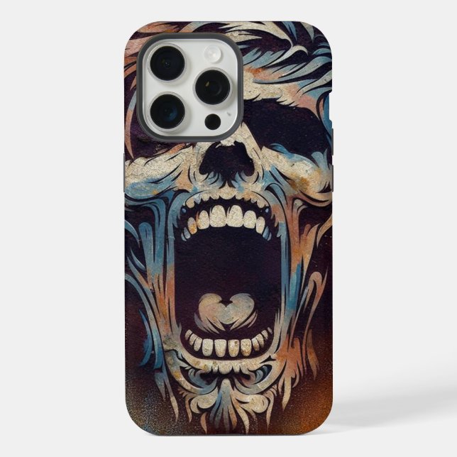 Screaming Zombie iPhone Case (Back)
