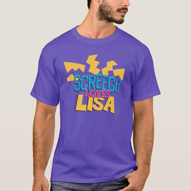 Screech Loves Lisa T-Shirt (Front)