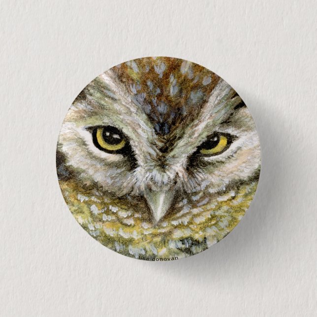 Screech Owl Pin (Front)
