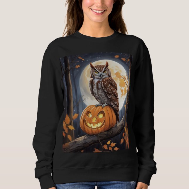 Screech owl women's sweatshirt (Front)