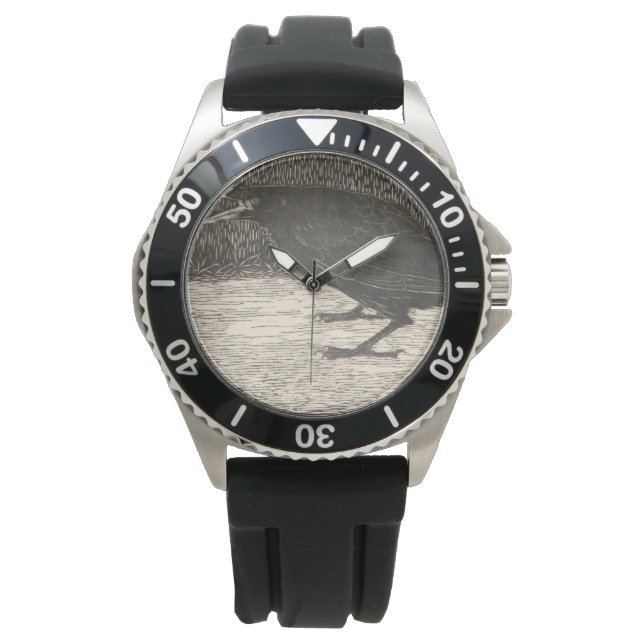 Screeching Crow (by Jan Mankes) Watch (Front)