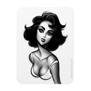 "Screen Goddess" Premium Flexi Magnet by Glen Hans