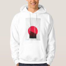 Screen print illustration hoodie