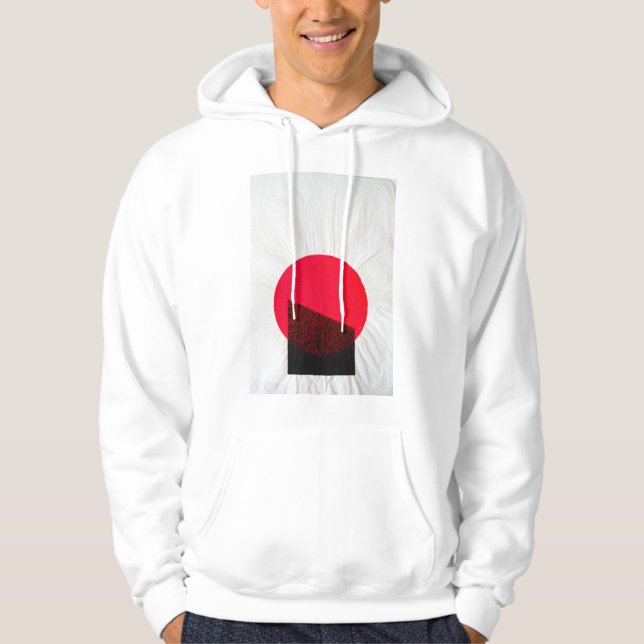 Screen print illustration hoodie (Front)