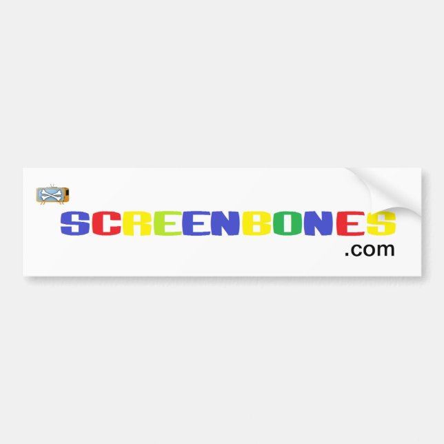 Screenbones.com Bumper Sticker (Front)