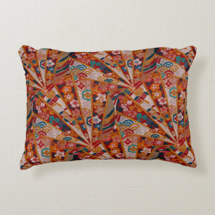 Screens Oriental Fabric Decorative Cushion